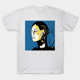 robot lady in techno future ecopop T-Shirt